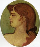 Тулуз-Лотрек Портрет женщины из дома на улице Амбоис 1892г